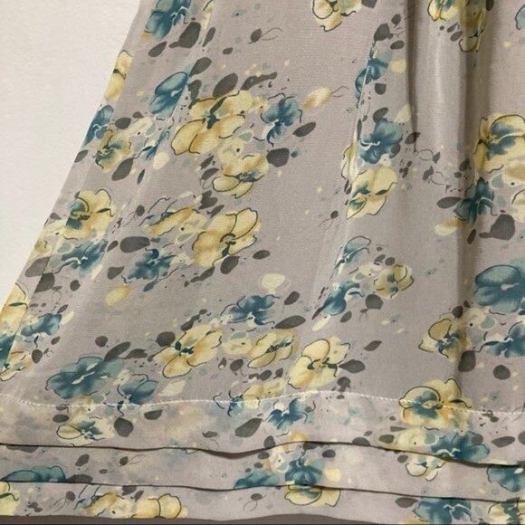 ModCloth Darling Watercolor Floral Flutter Sleeve Retro Dress, Small - Picture 9 of 12